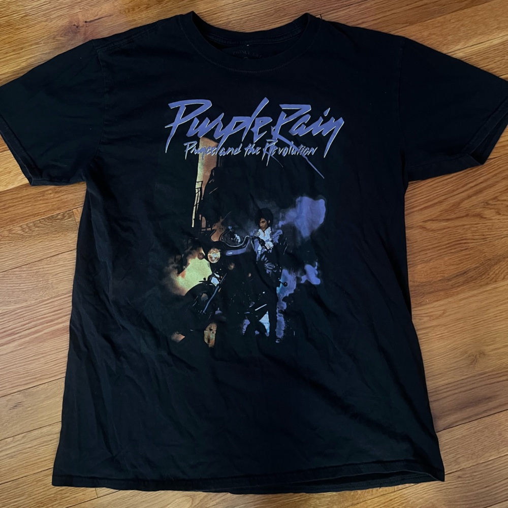 Oversize black Prince Purple Rain T-shirt